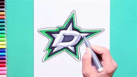 how to draw the dallas stars logo